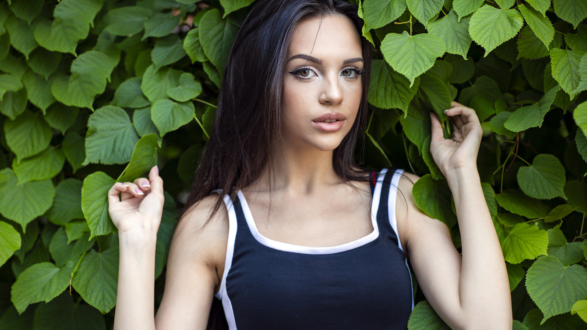 women, portrait, face, eyeliner, juicy lips, ruslan duke