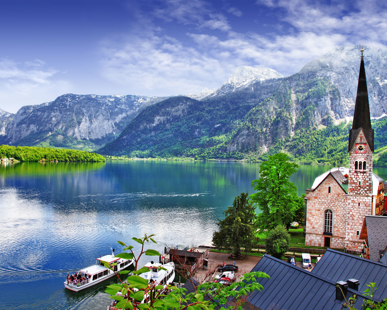 , , , ,  , ,  hallstatt lake, salzkammergut region, 