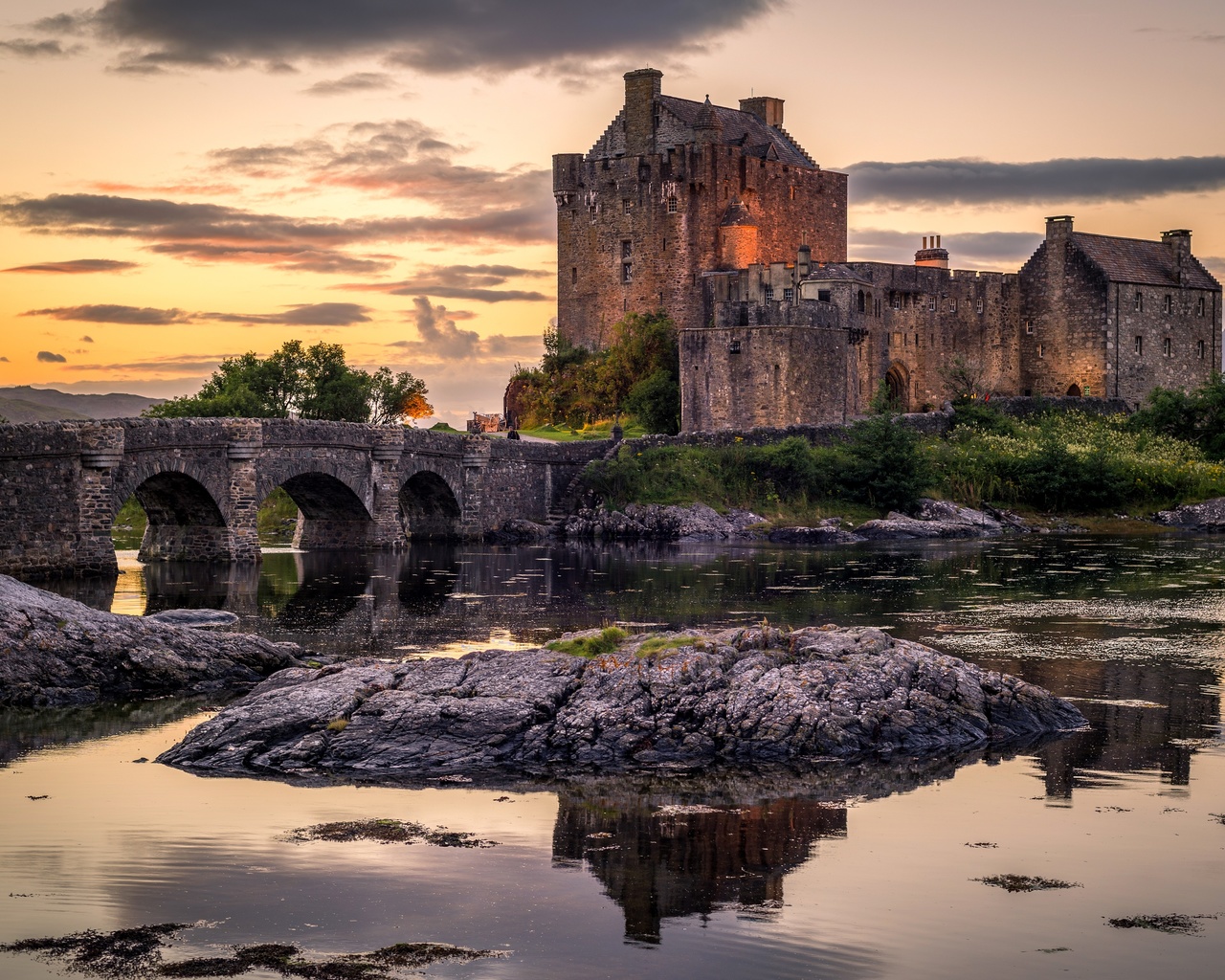 , , , eilean donan castle, island of donan, lough duich,  