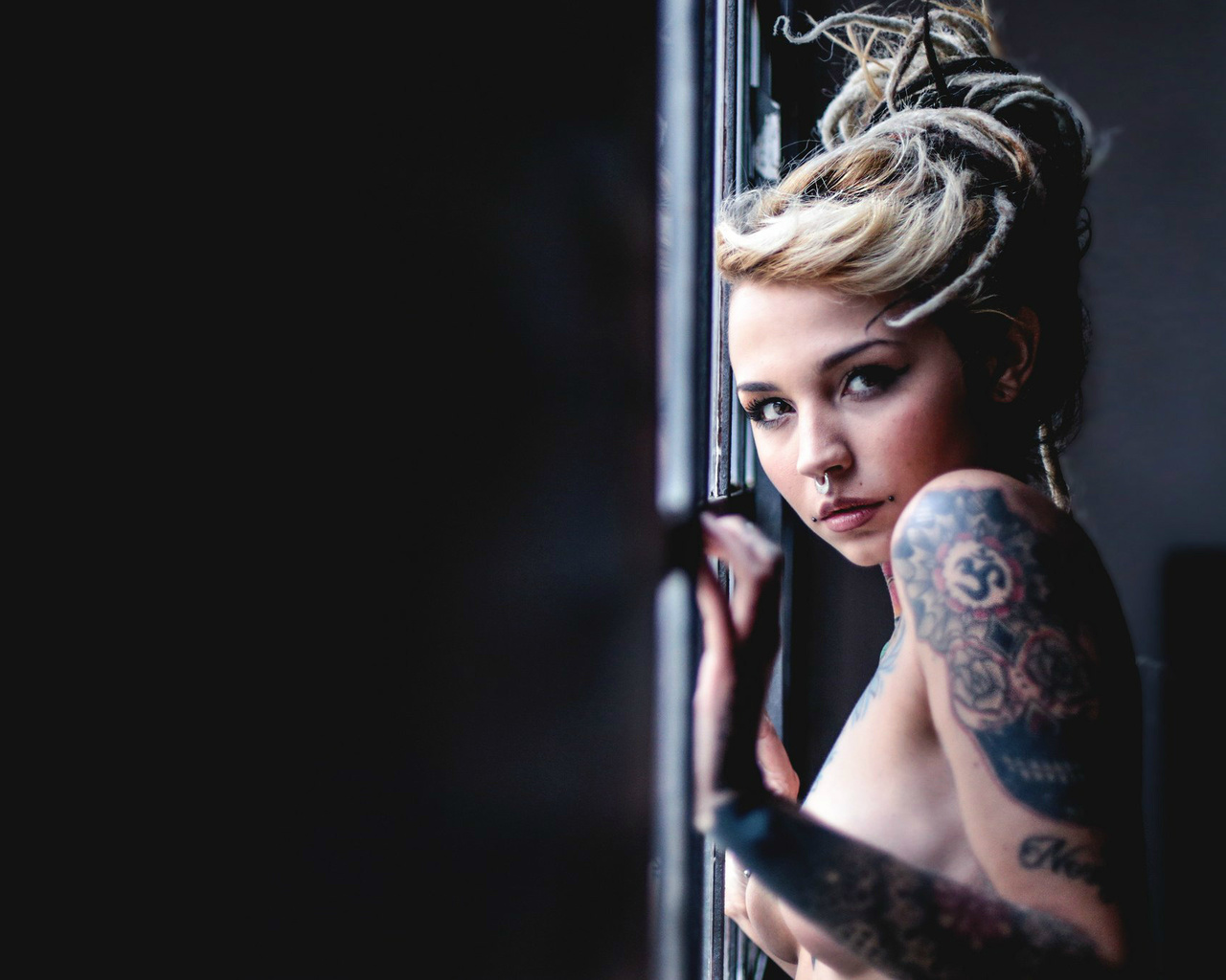 felisja piana, fishball suicide, model, tattoo, piercing, dreadlocks, , , , , 