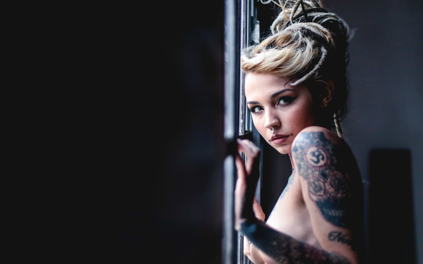 felisja piana, fishball suicide, model, tattoo, piercing, dreadlocks, , , , , 