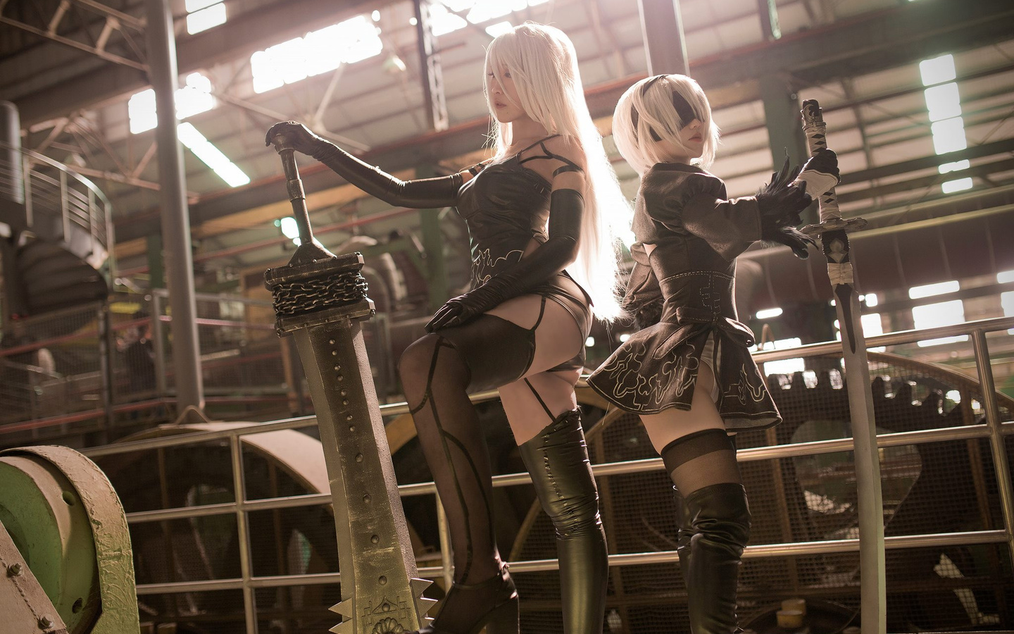 nier automata, nier, cosplay, , nier: automata, 2b