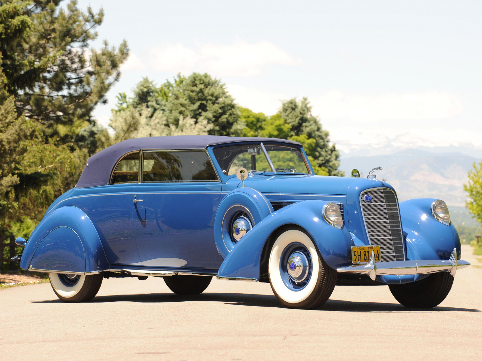 lincoln, convertible, 1948, retro