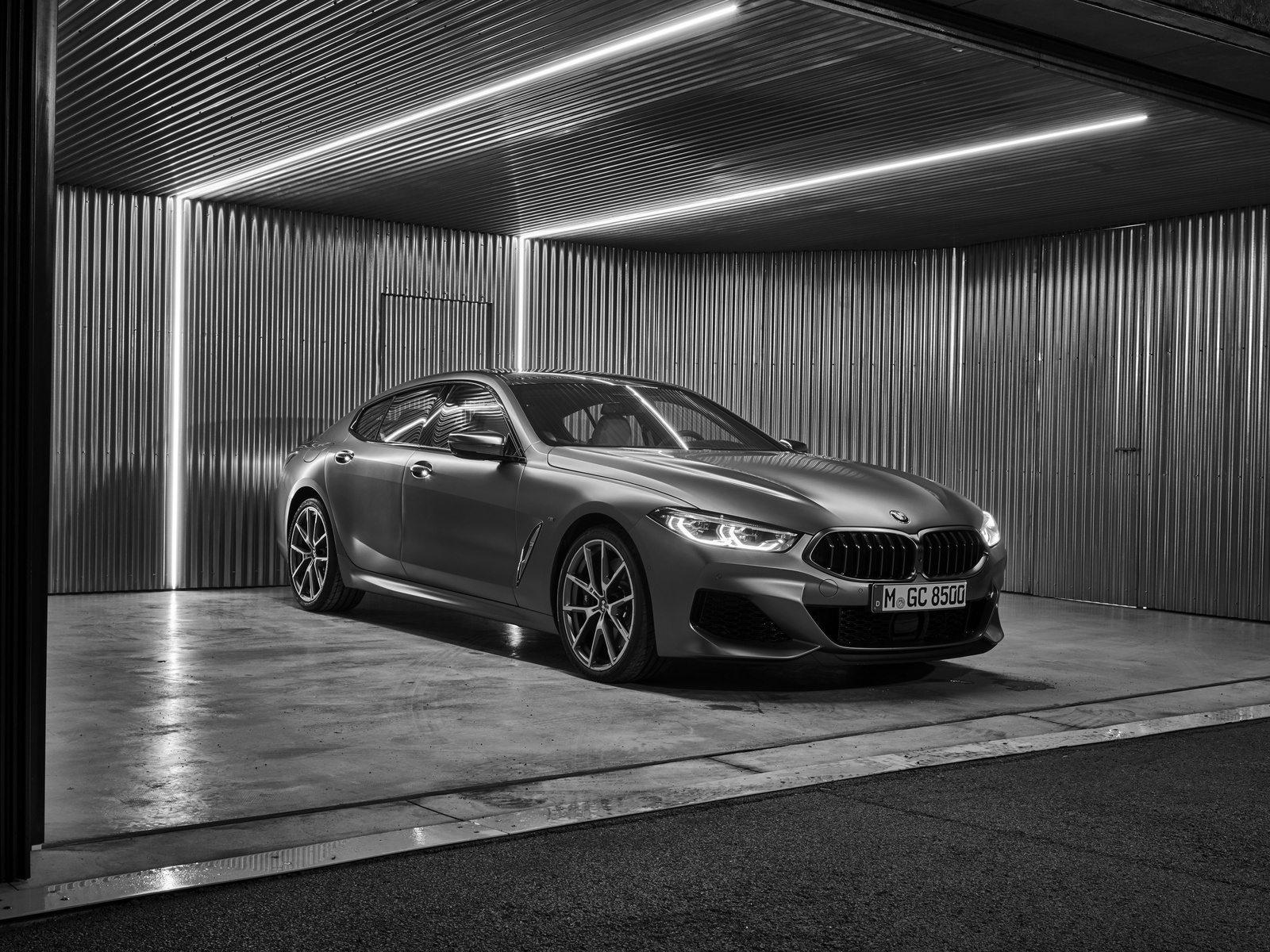 bmw, 8, gran coupe, 2019, g16, 8-series, gray