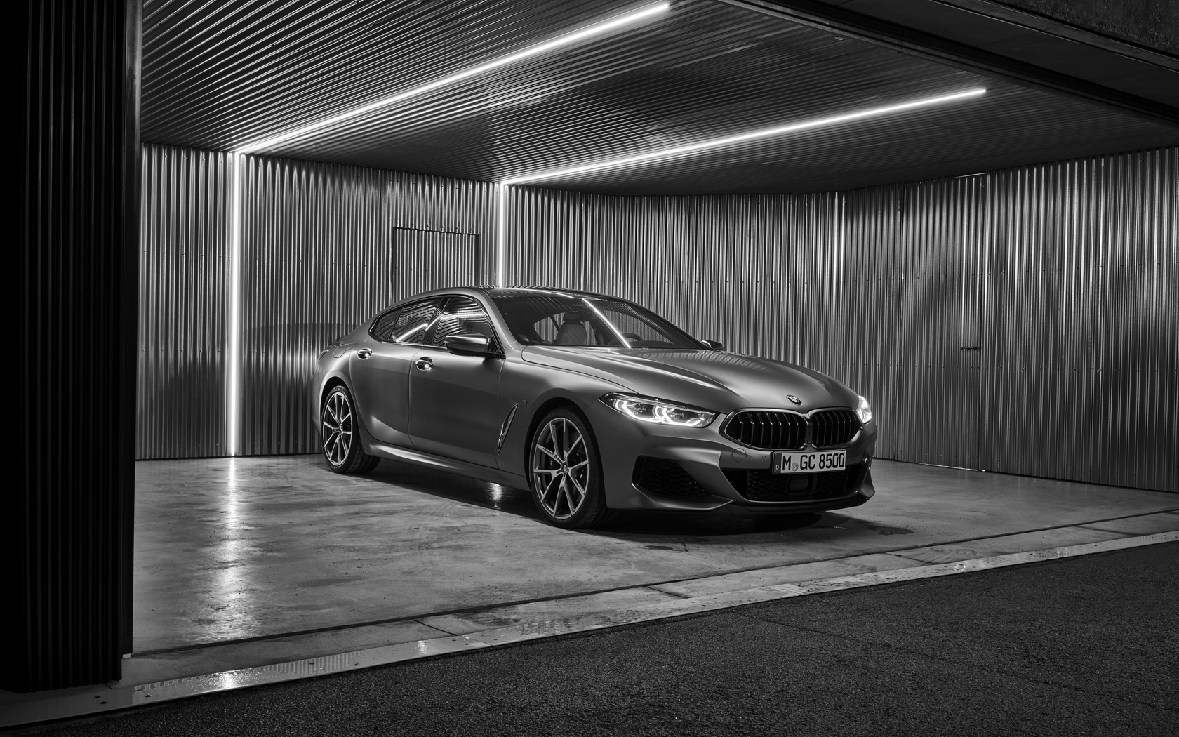 bmw, 8, gran coupe, 2019, g16, 8-series, gray