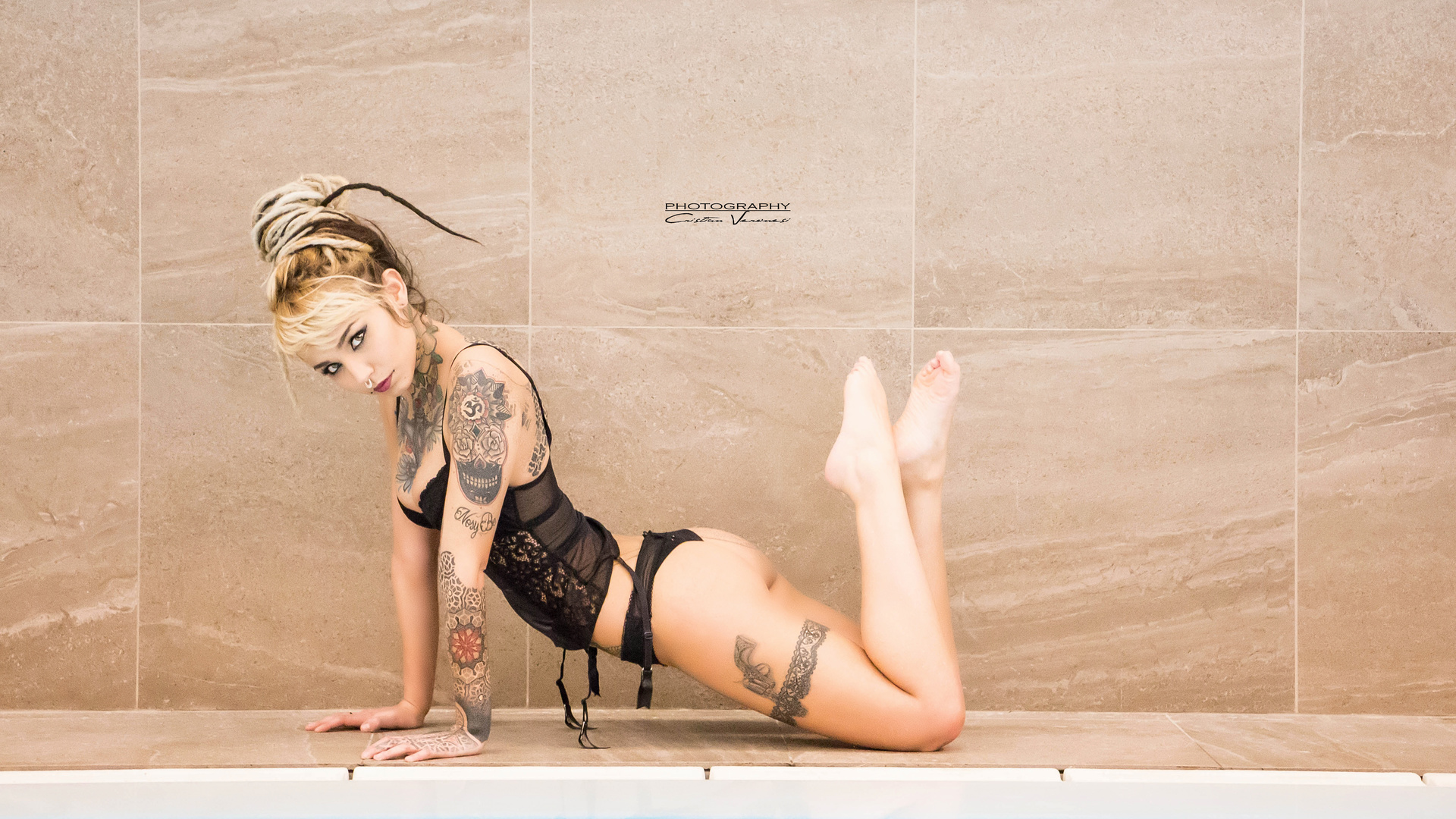 felisja piana, fishball suicide, model, tattoo, piercing, dreadlocks, , , , , , fishball