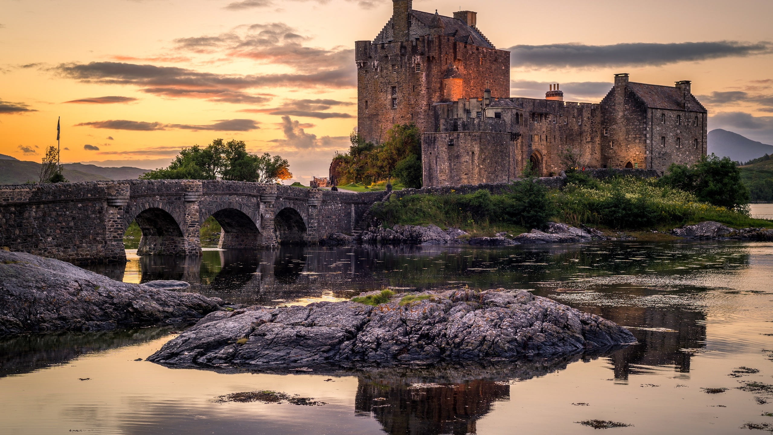 , , , eilean donan castle, island of donan, lough duich,  