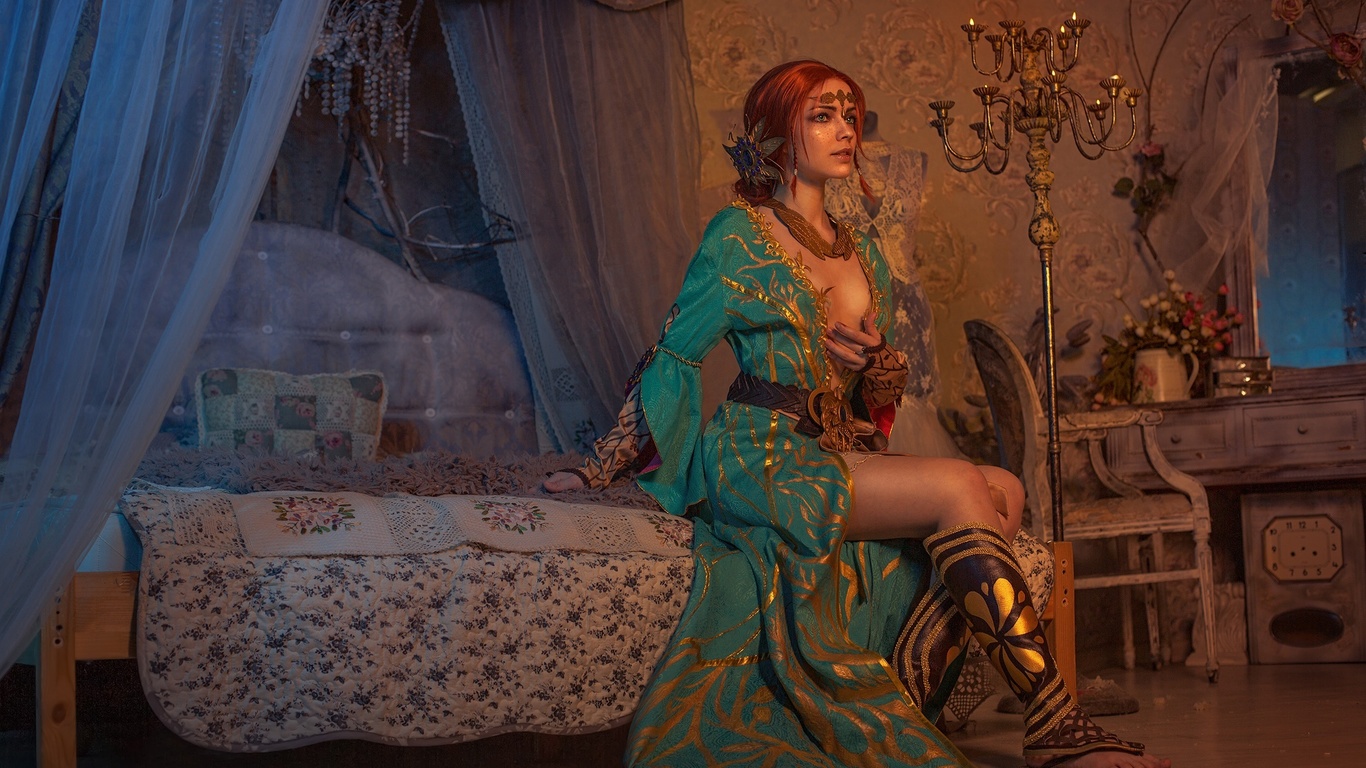 the witcher, triss, kristina borodkina, the witcher 3 wild hunt, 