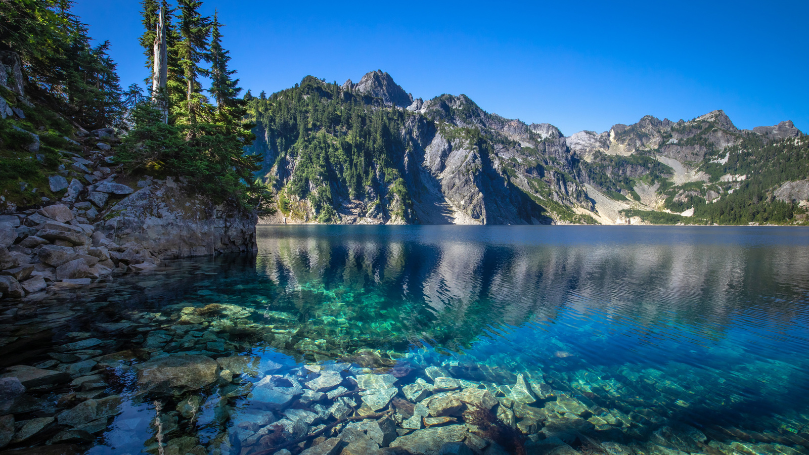 cascade range, mountain lake, beautiful nature