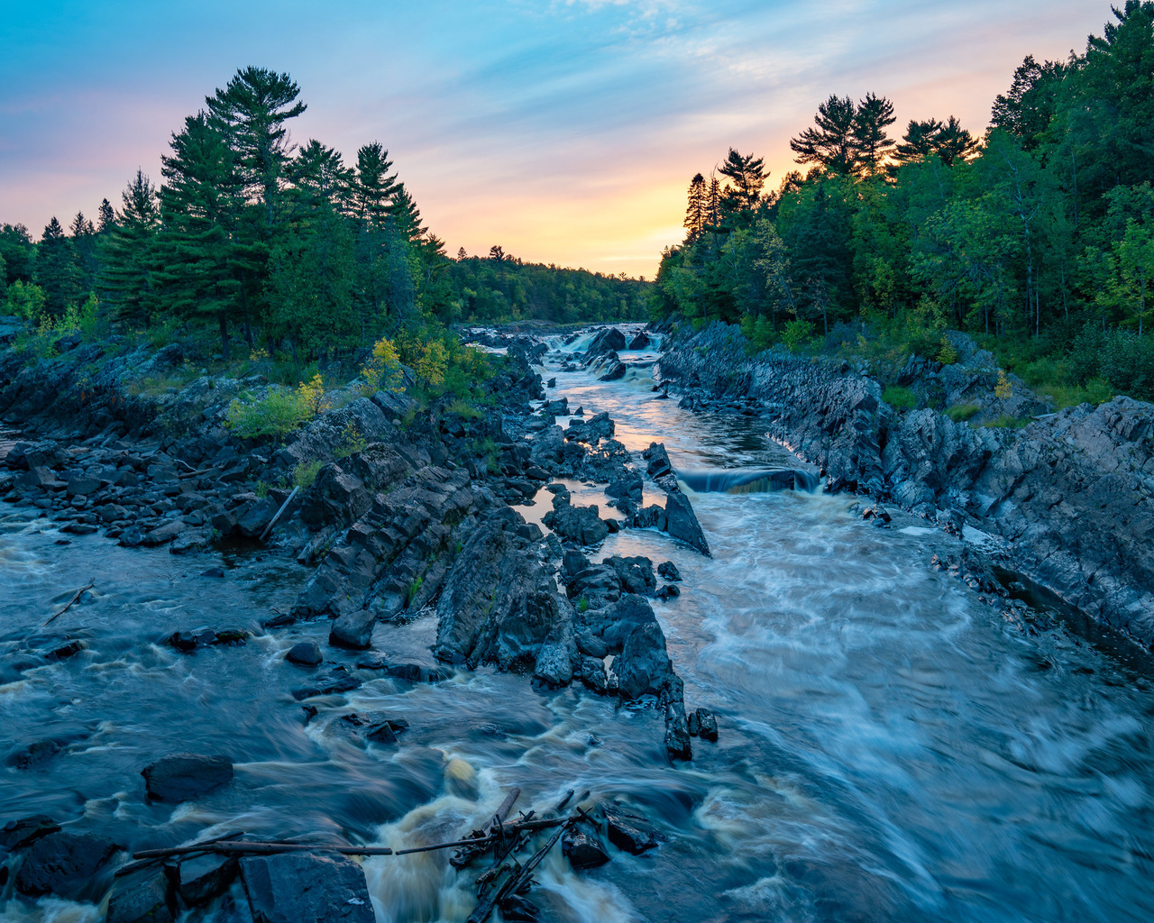 st louis river at jay cooke state park, minnesota, , 