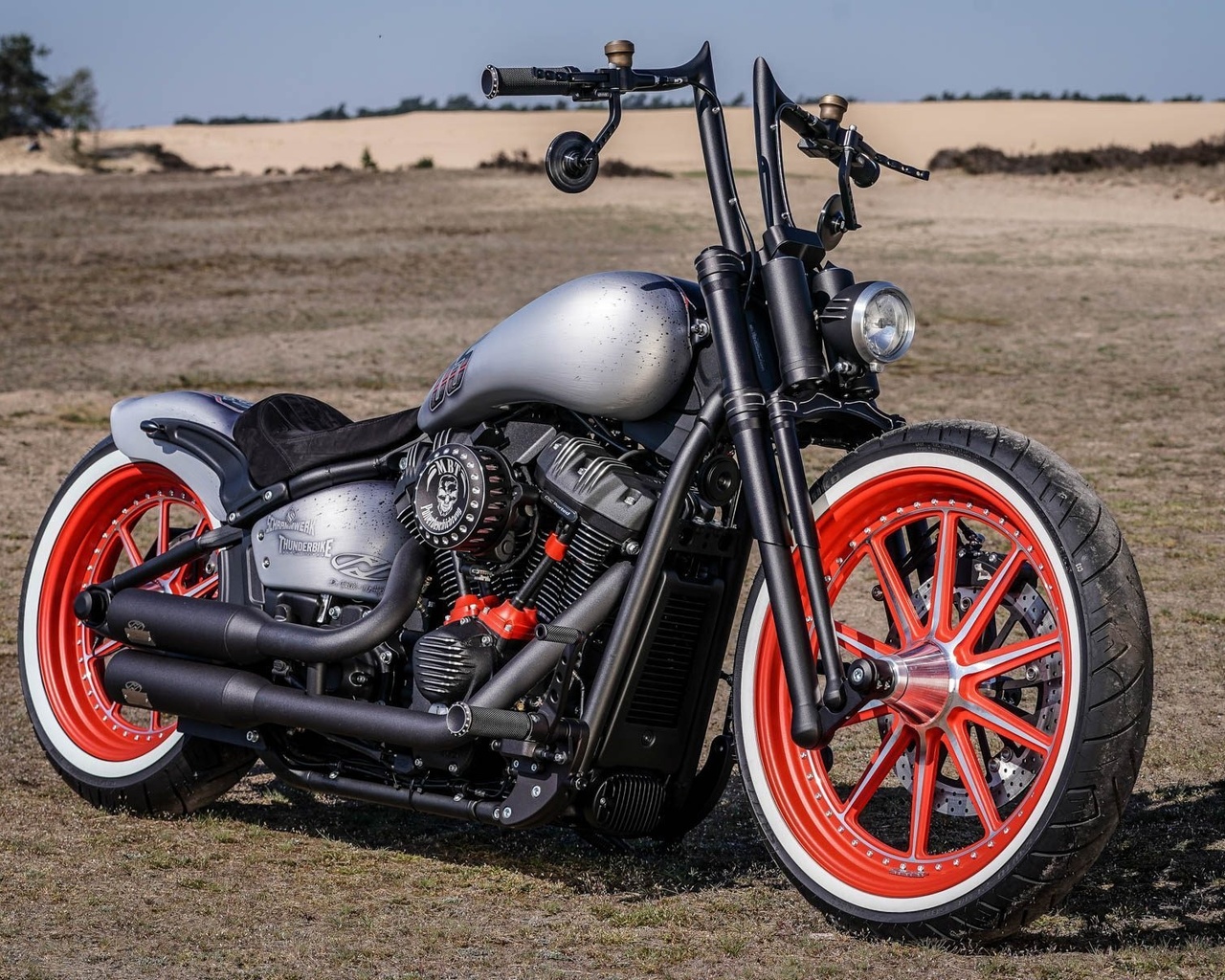 harley-davidson, motorcycles, thunderbike, bobber