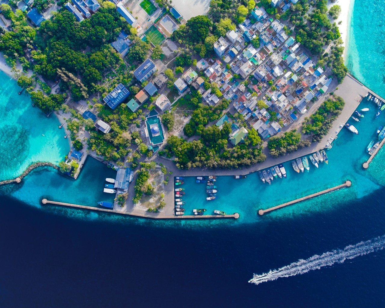 villingili, ferry, terminal, maldives