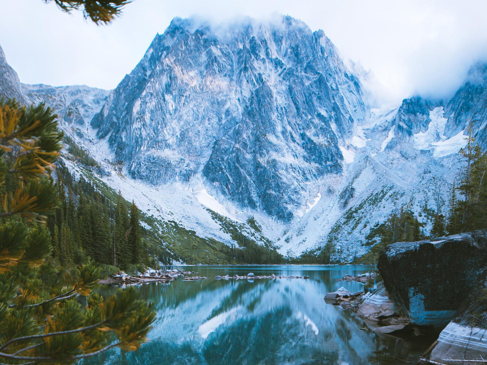 washington, state, winter, landscape