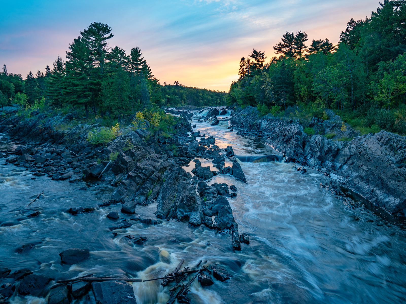 st louis river at jay cooke state park, minnesota, , 