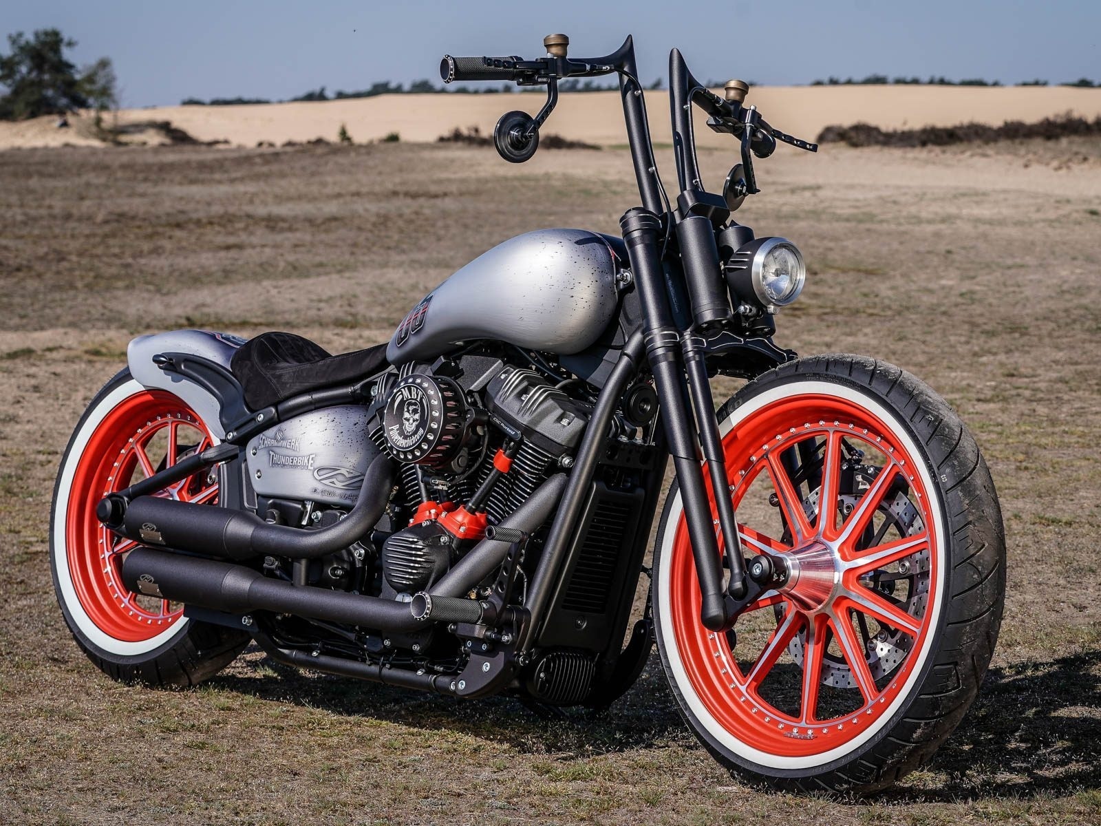 harley-davidson, motorcycles, thunderbike, bobber