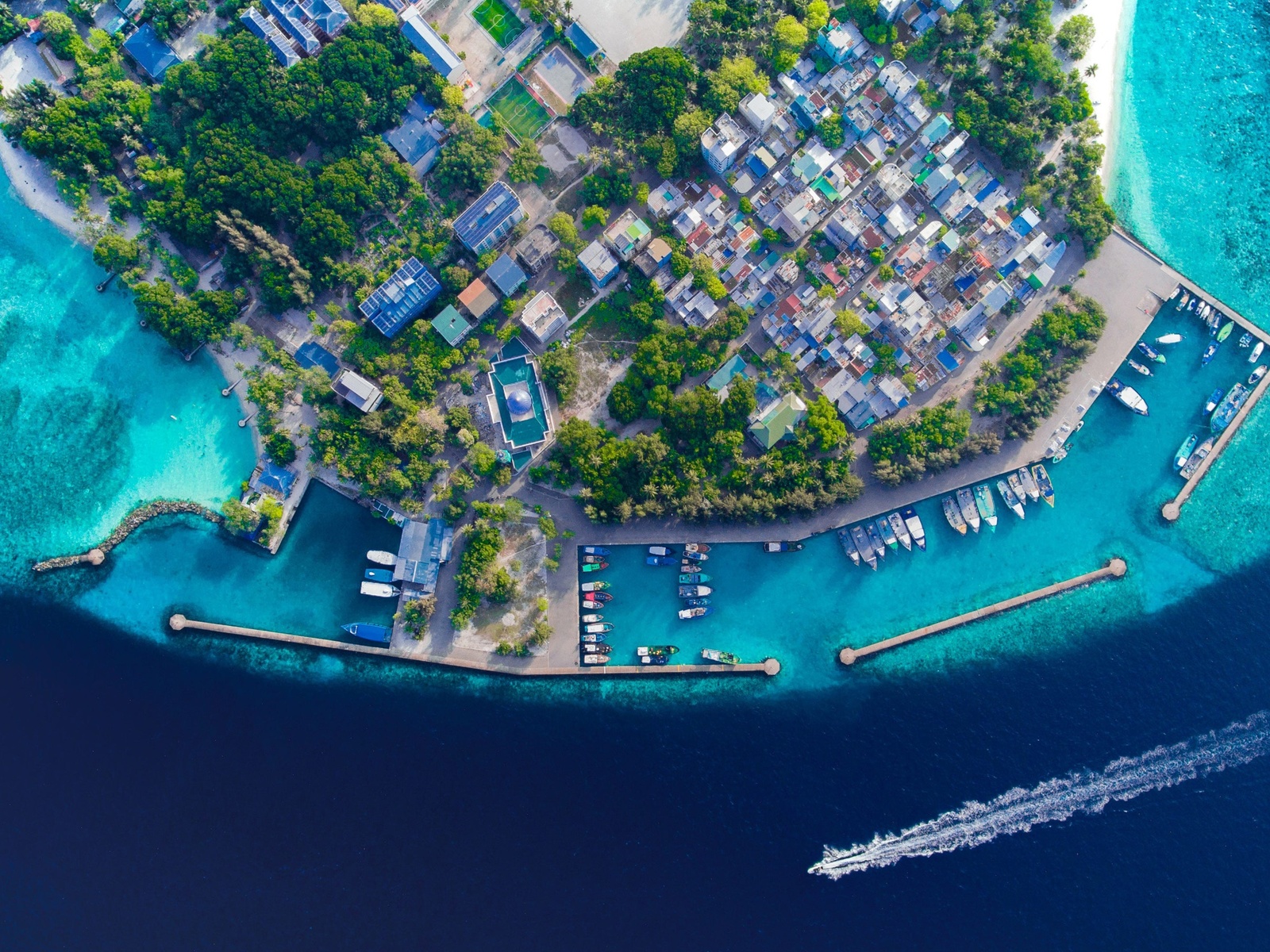 villingili, ferry, terminal, maldives