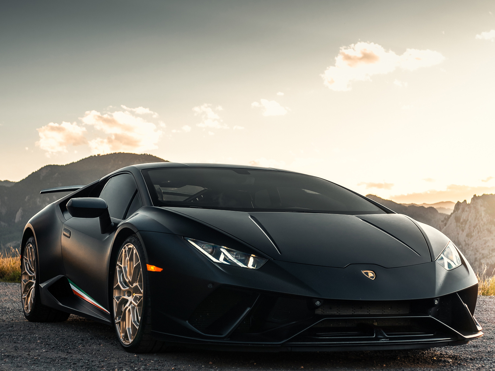 black, lamborghni, huracan