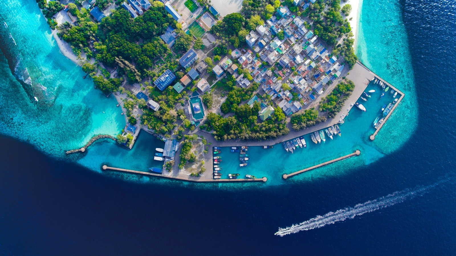 villingili, ferry, terminal, maldives