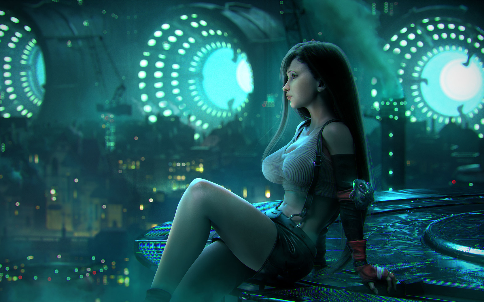 tifa, final fantasy, art