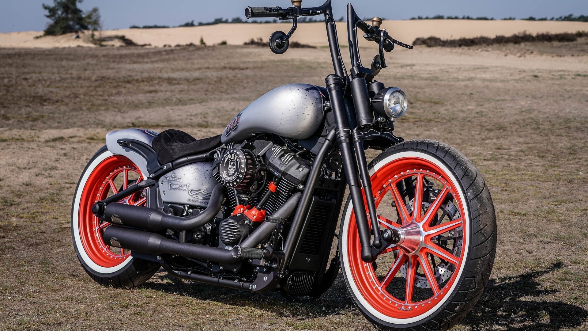 harley-davidson, motorcycles, thunderbike, bobber