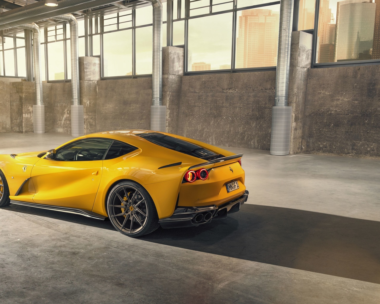 2020, ferrari, 812, superfast, novitec, yellow, sports coupe, supercar