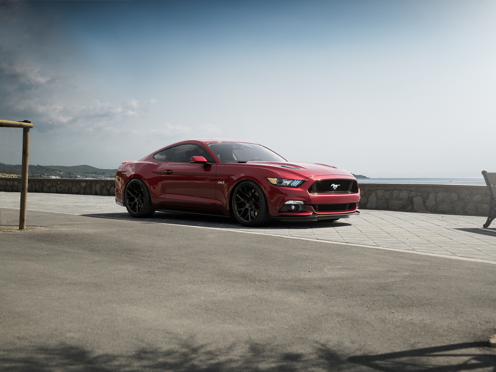 red, mustang