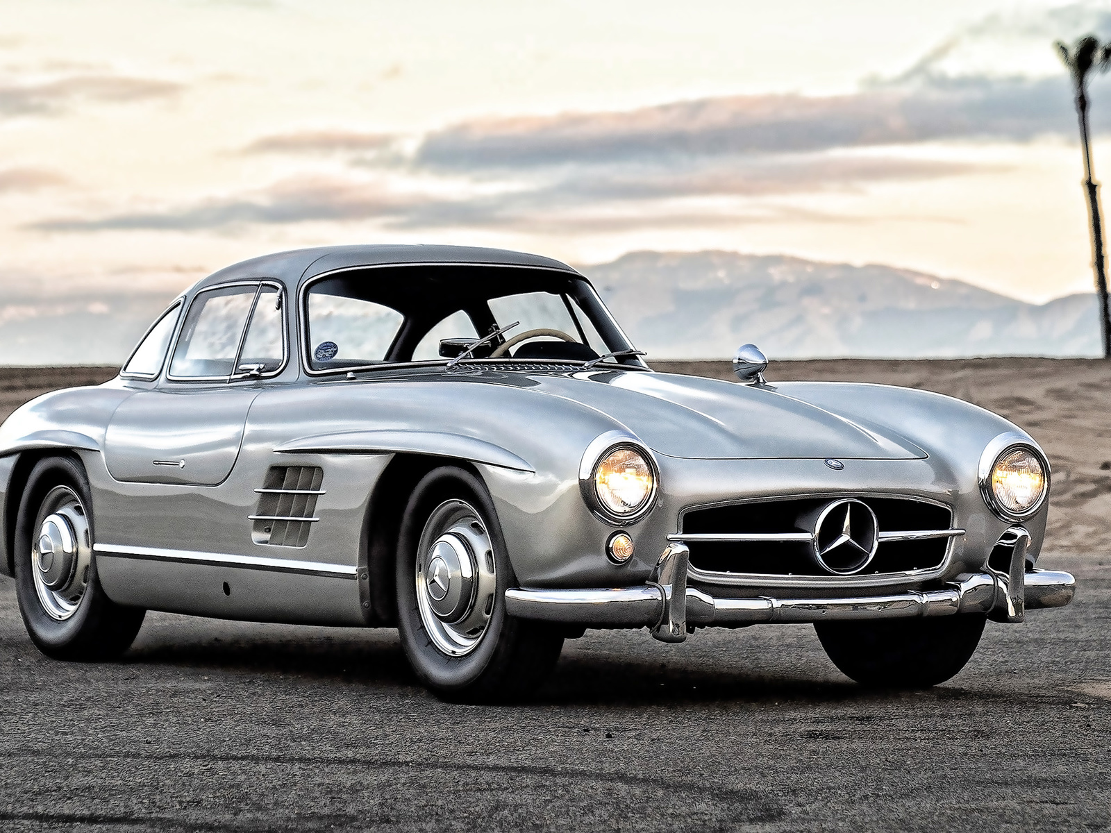 1955, mercedes-benz, 300 sl, silver