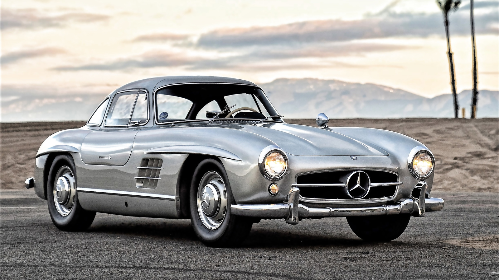 1955, mercedes-benz, 300 sl, silver