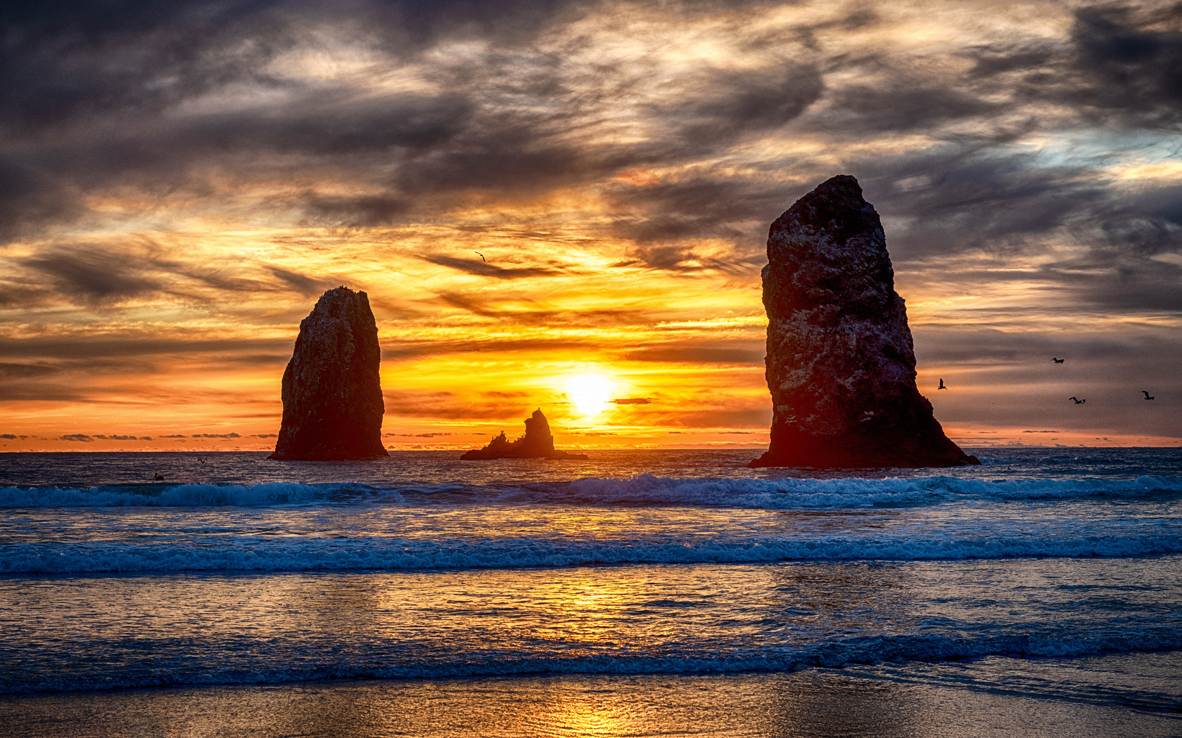 beach, oregon, sea, beach