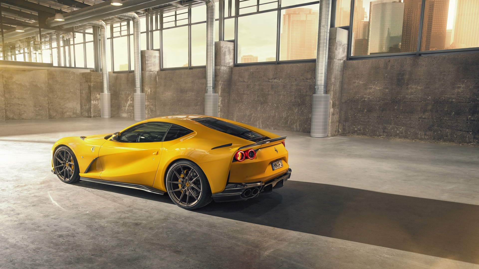 2020, ferrari, 812, superfast, novitec, yellow, sports coupe, supercar