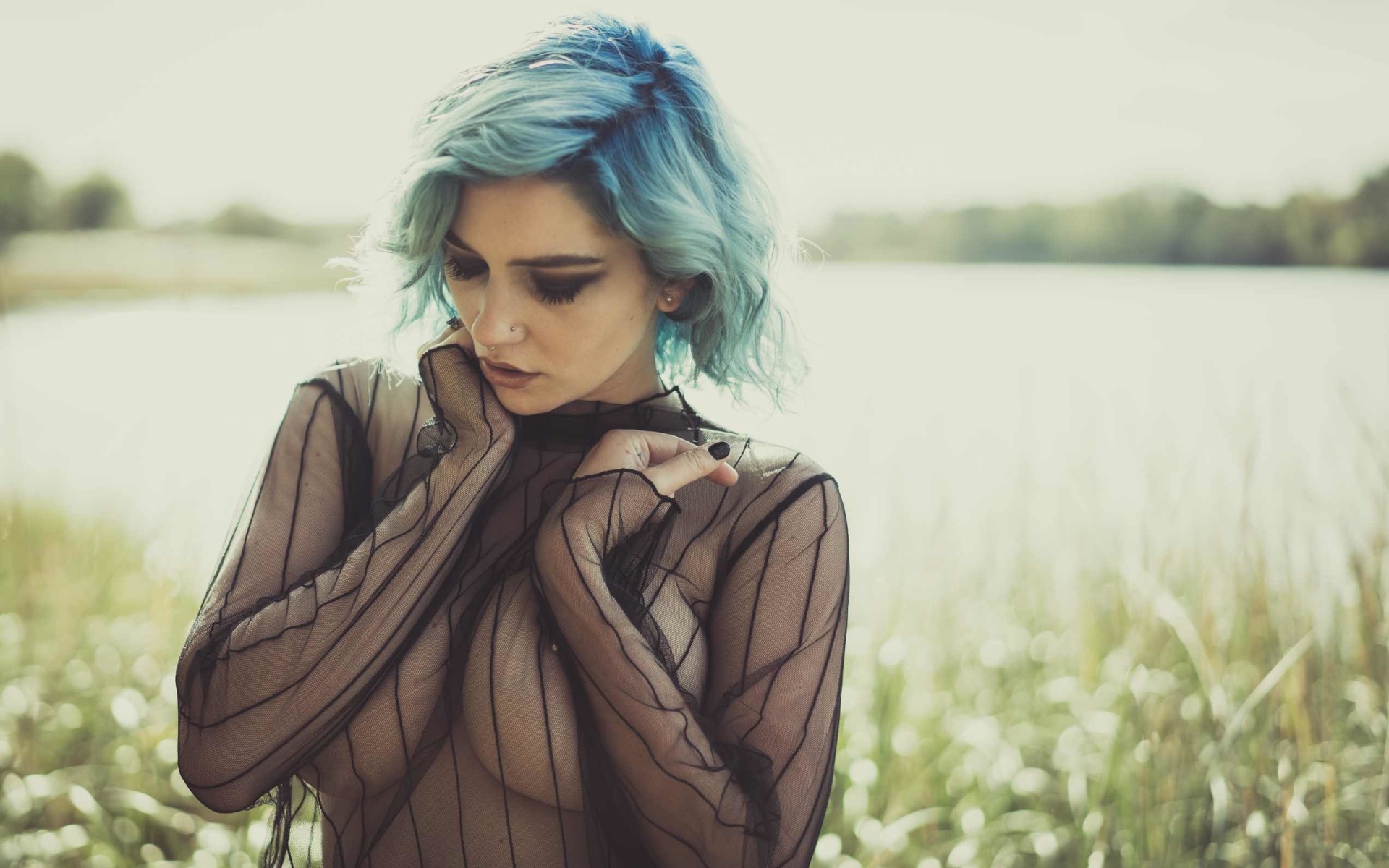 skye blue, cyan hair, ,