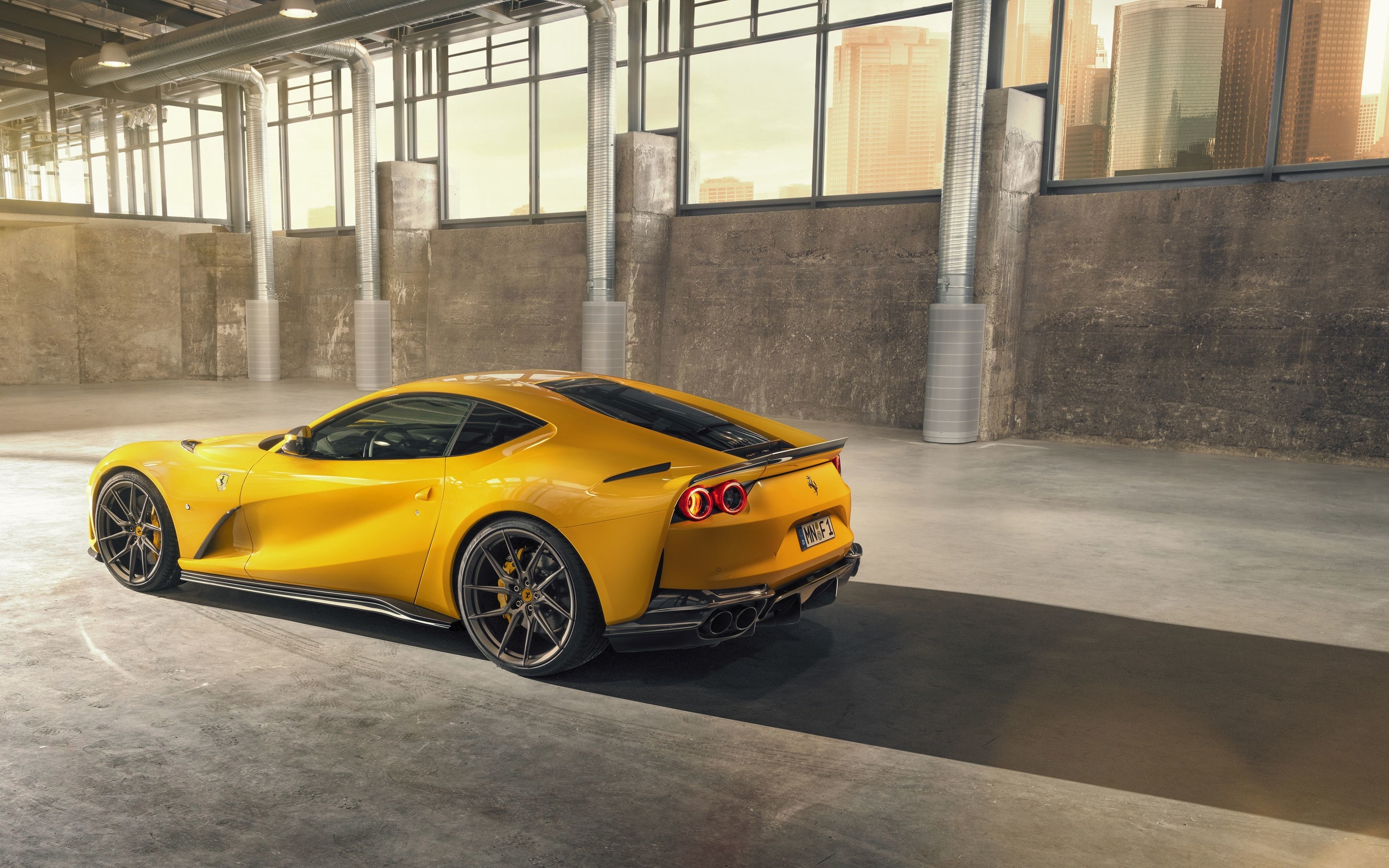 2020, ferrari, 812, superfast, novitec, yellow, sports coupe, supercar