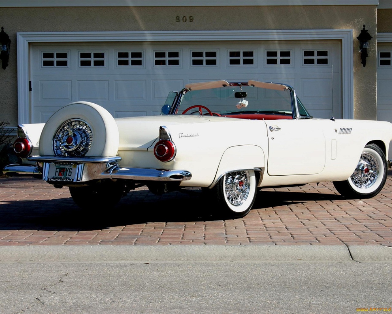 american, classic, car, ford, thunderbird