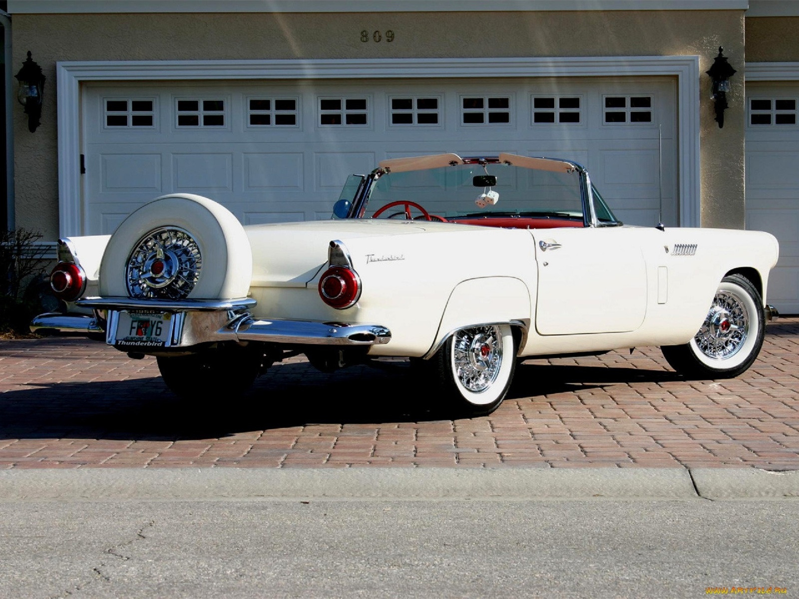 american, classic, car, ford, thunderbird