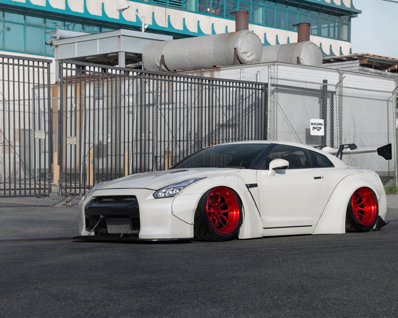 nissan, gt-r, white