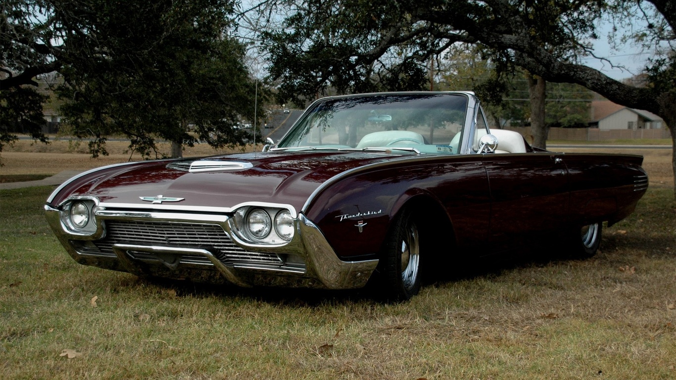 american, classic, car, ford,, thunderbird