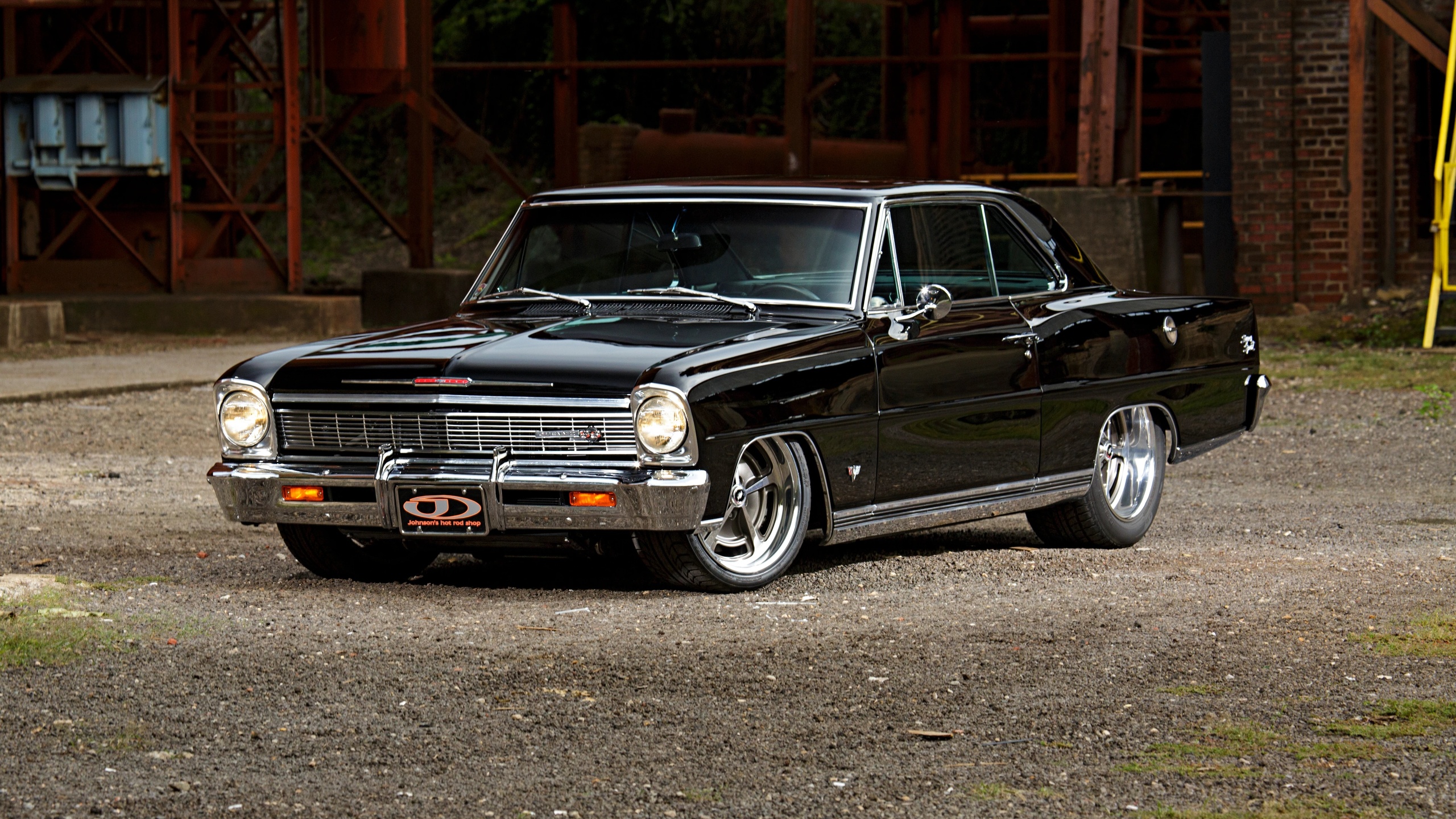 1966, chevrolet, nova, cars, black