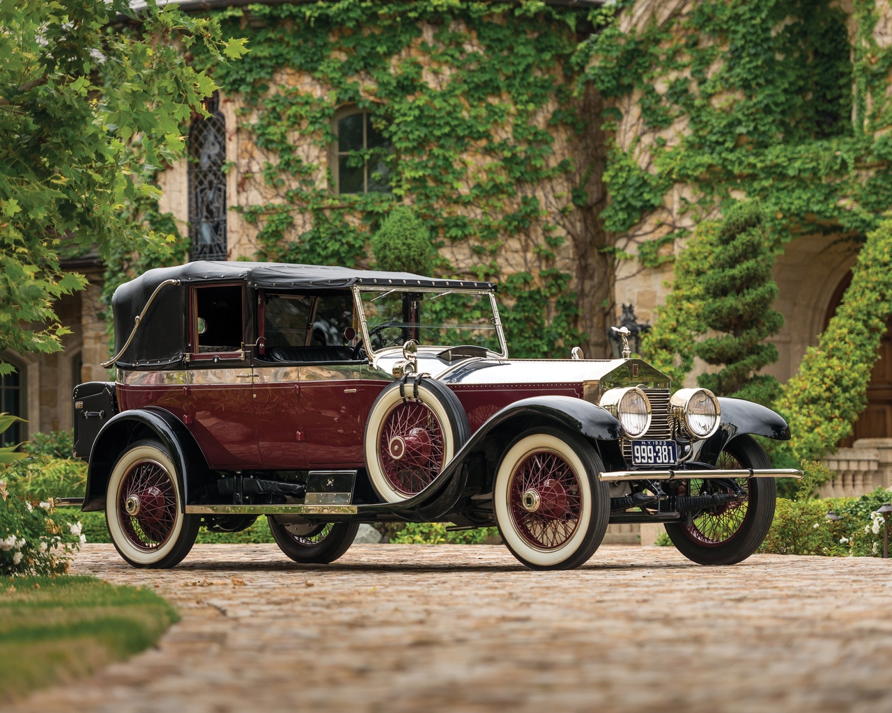 rolls-royce, silver, ghost salamanca, by new haven, 1923