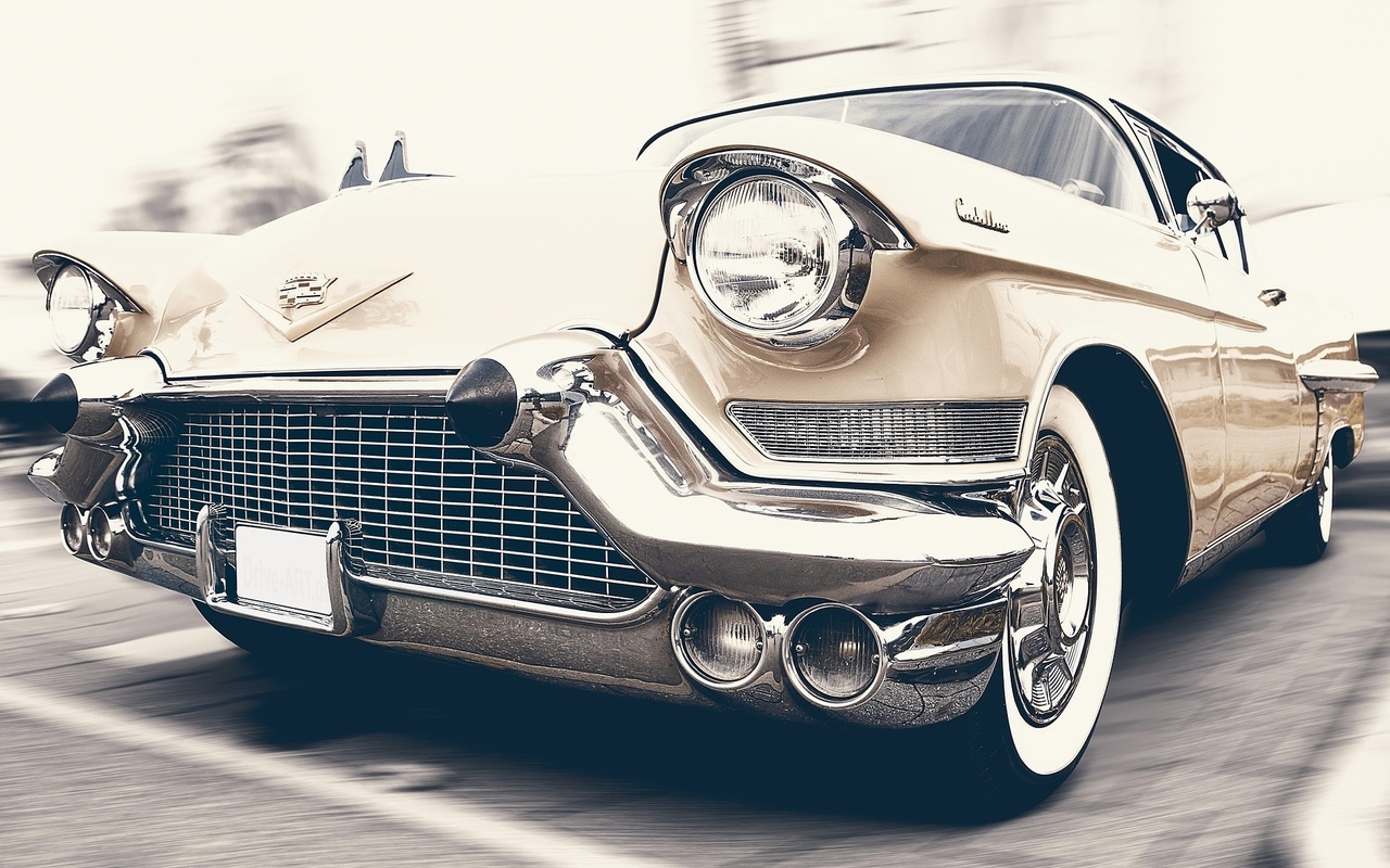 american, classic, car, cadillac