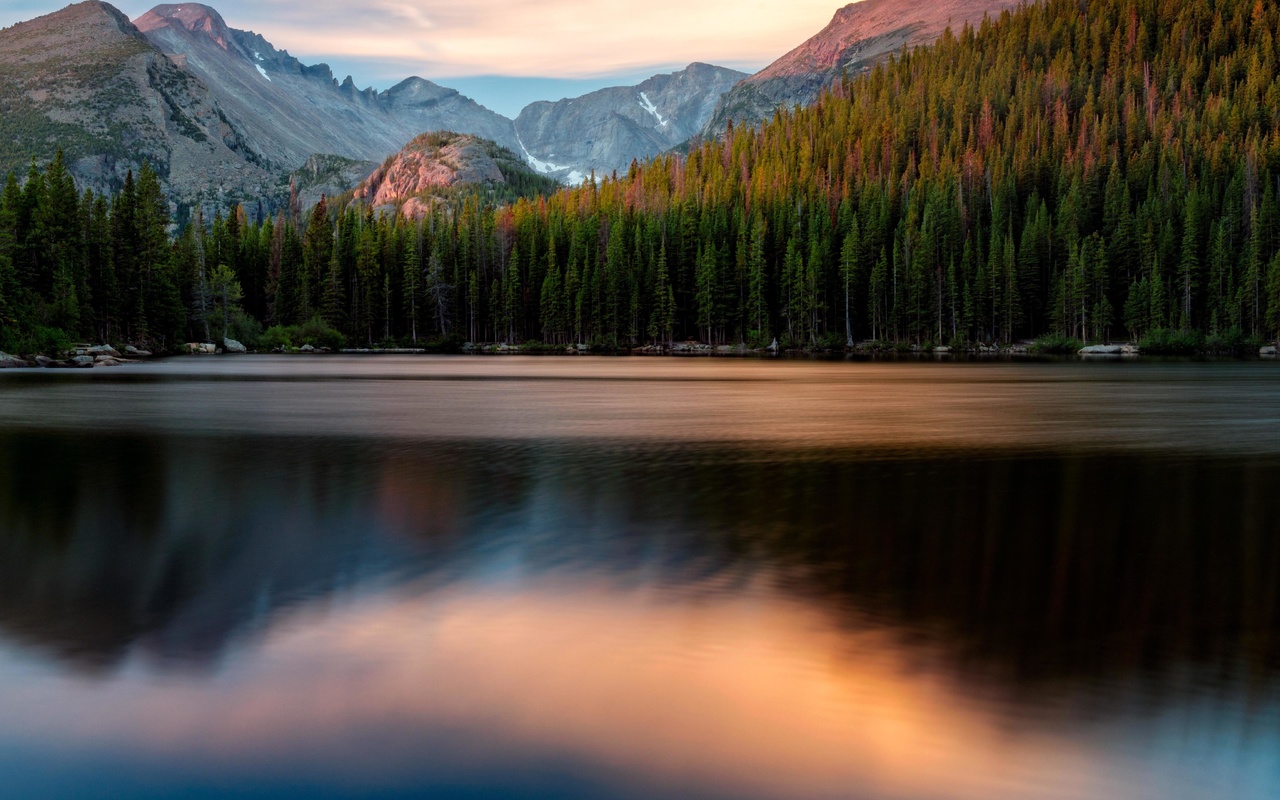 bear lake, lake, mountains, usa, nature