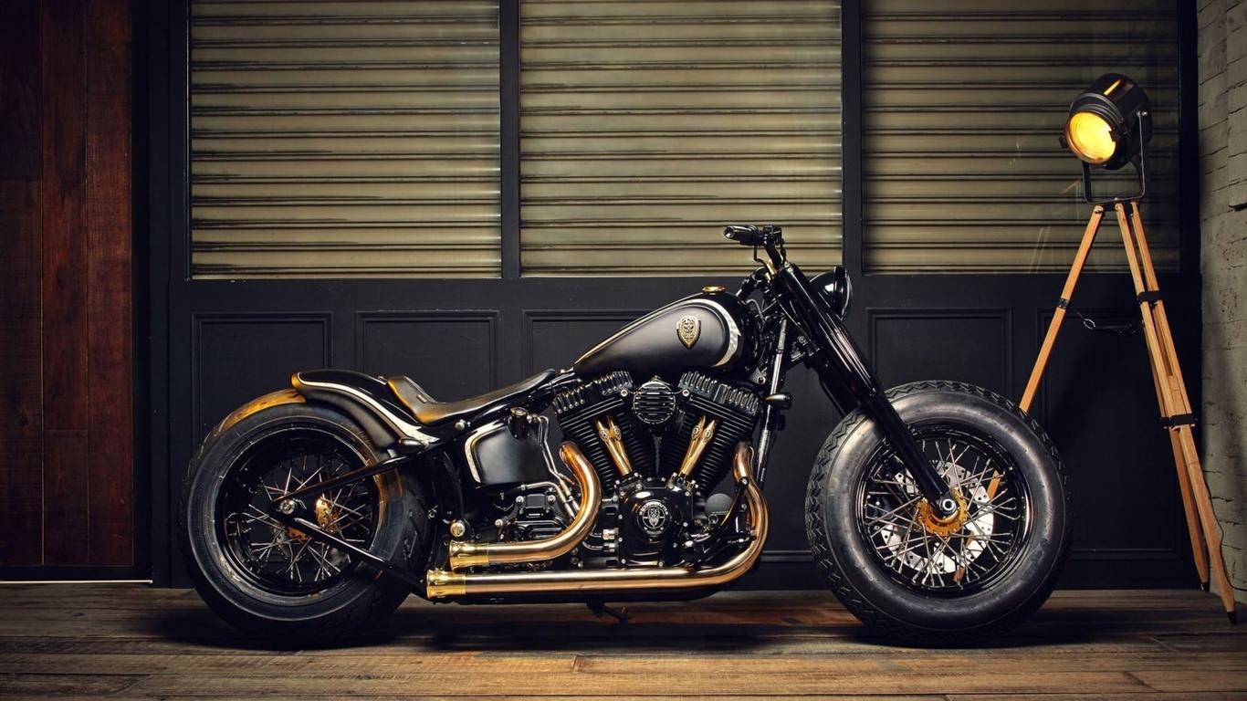 motorcycle, bobber, custom