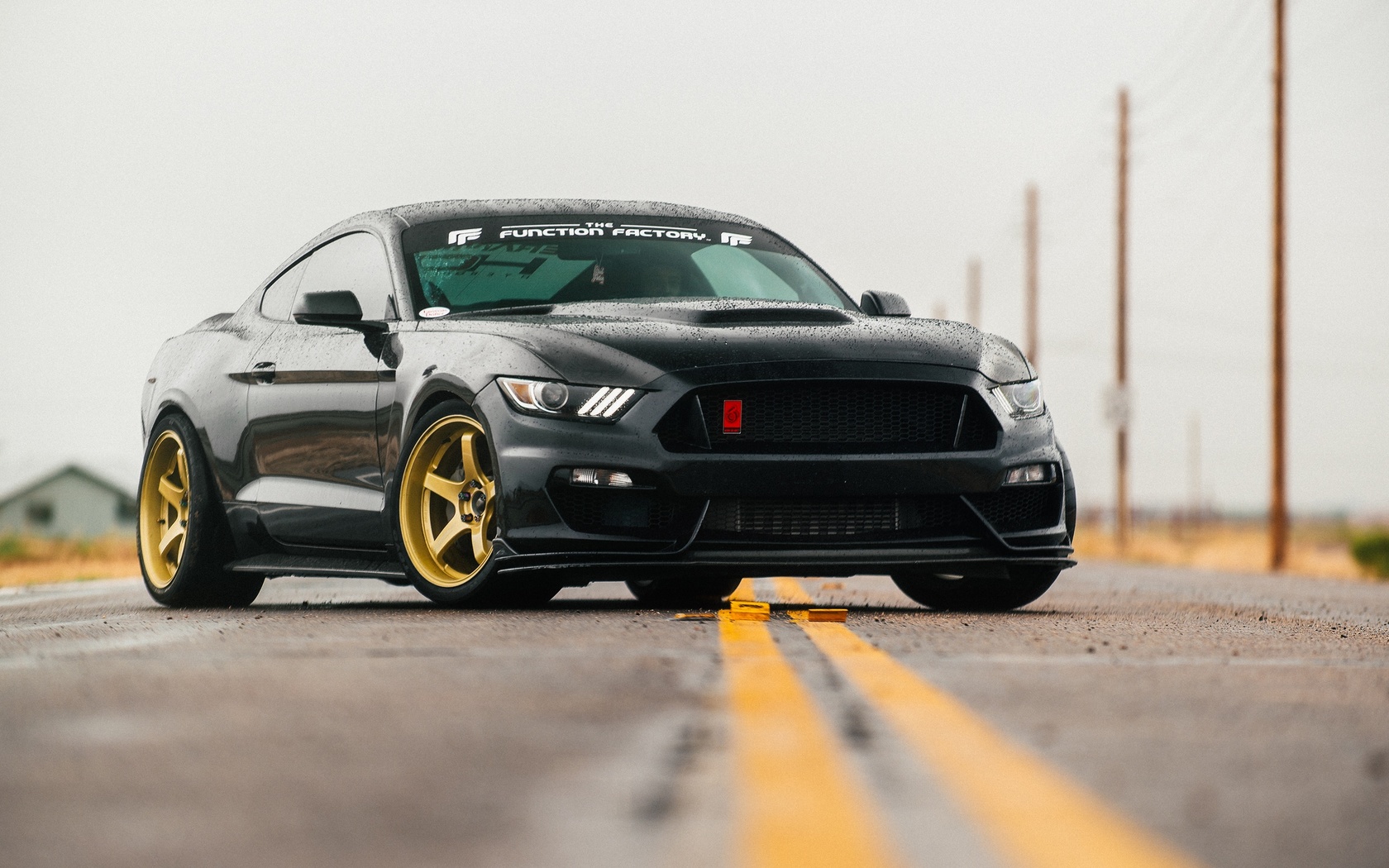 ford, tuning, mustang, schwarz, autos, hintergrundbilder