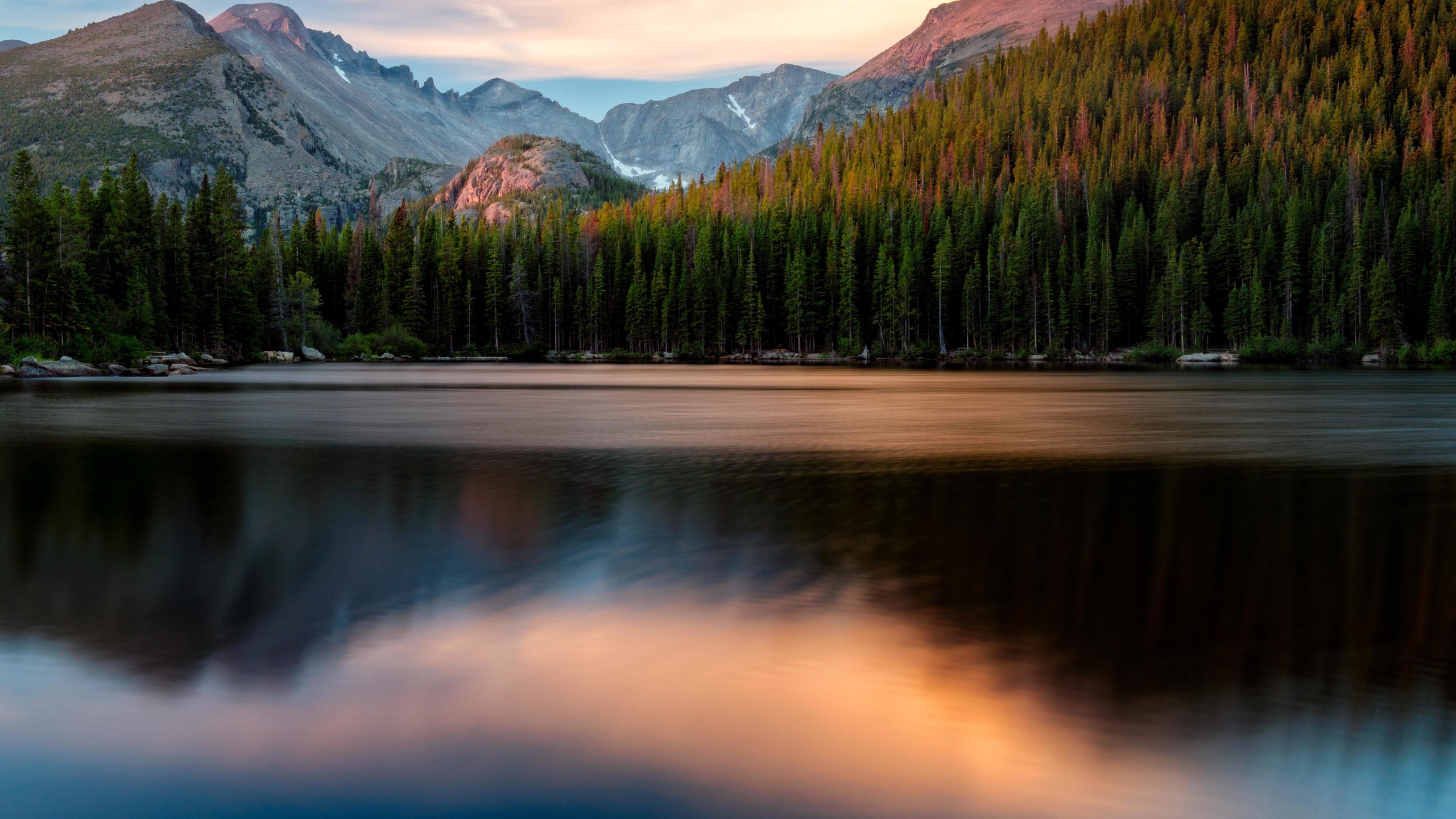 bear lake, lake, mountains, usa, nature