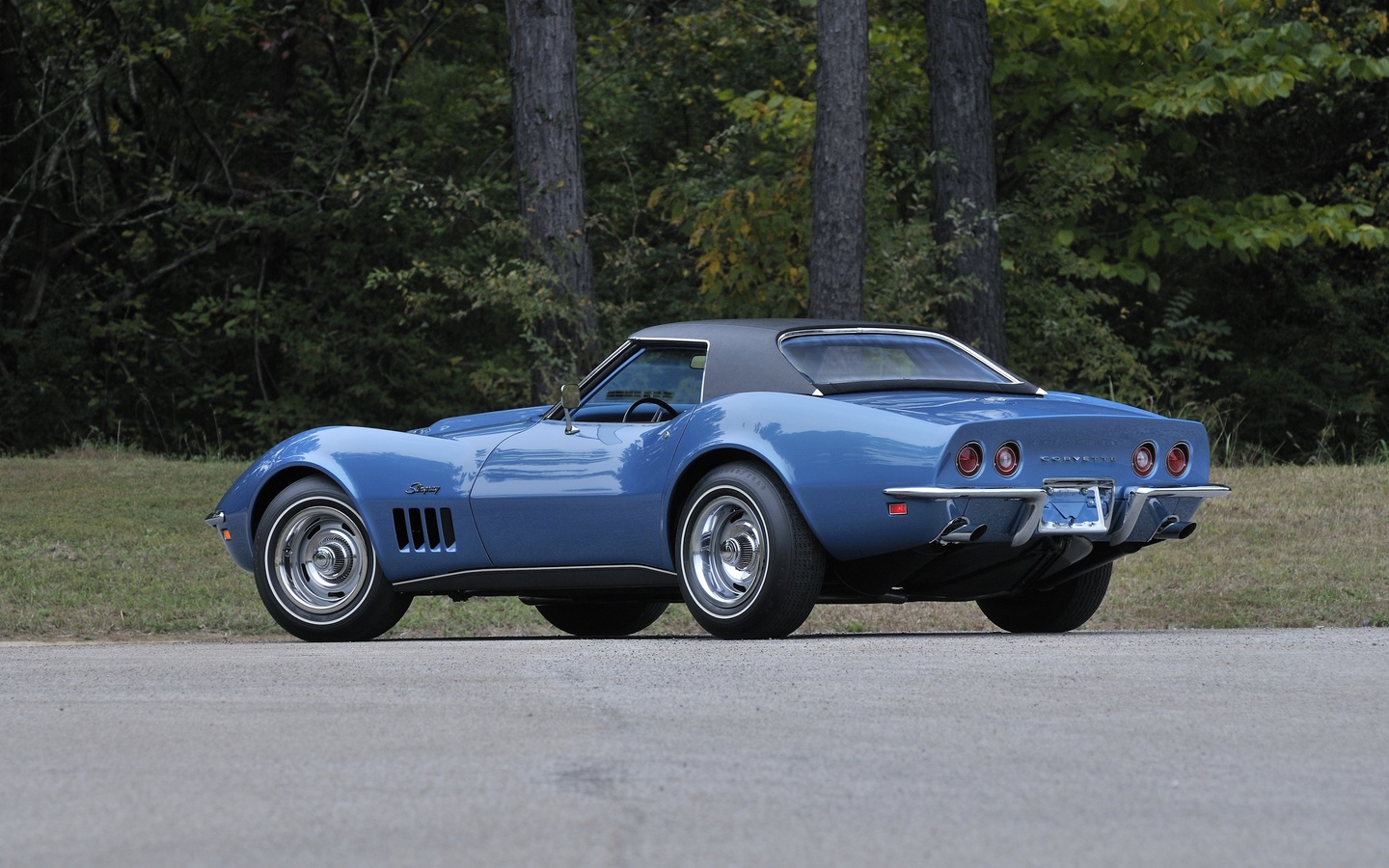 1969, chevrolet, corvette, stingray, l88, convertible, blue, muscle, classic