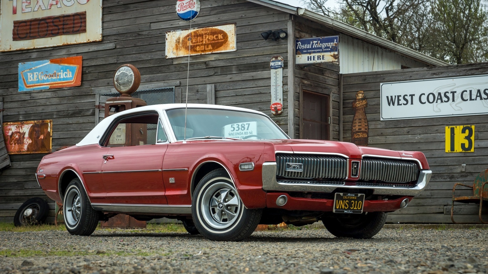 mercury, cougar, 1968