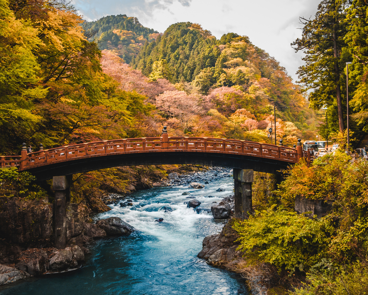 , , , , , shinkyo bridge nikko daiya river, 