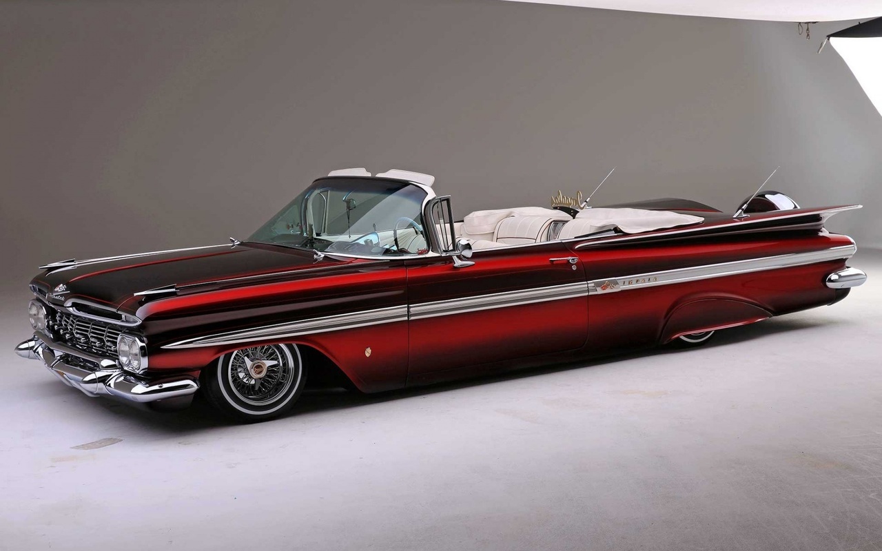 chevrolet, impala, convertible, 1959, custom, lowrider