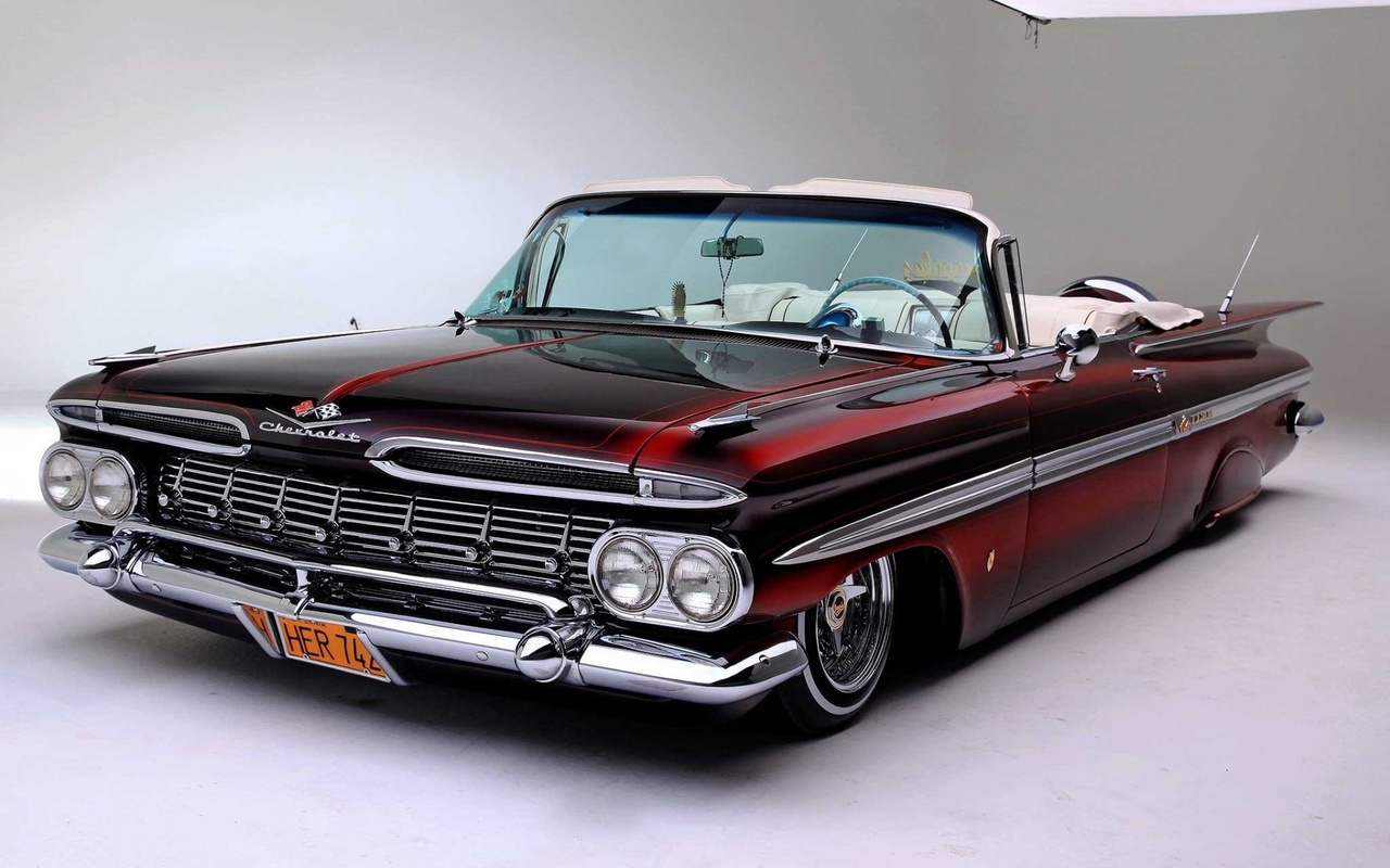 chevrolet, impala, convertible, 1959, custom, lowrider