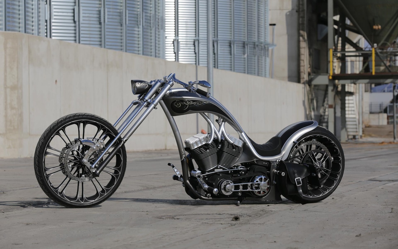 harley davidson, custom, thunderbike