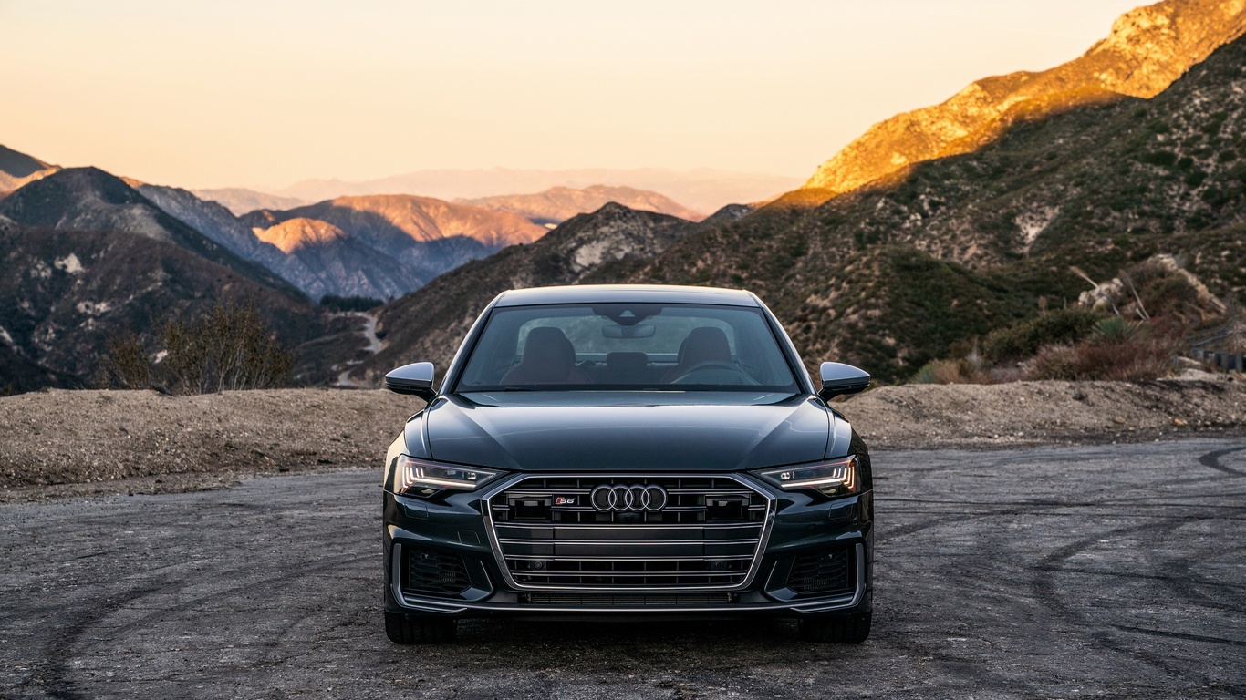 audi, gebirge a6, 2020, s6, us-version, vorne